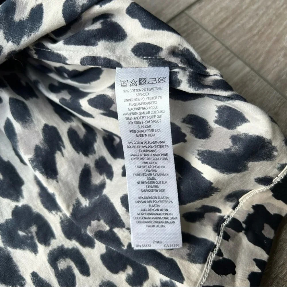 French Connection Leopard Print Racerback Cocktail Dress - Picture 8 of 13